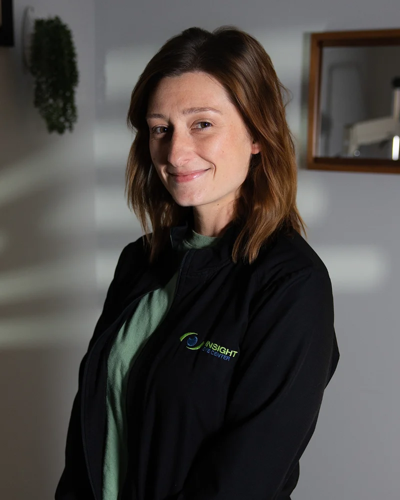 Morgan Howell, administrative assistant at Insight Eye Center in Mentor, Ohio